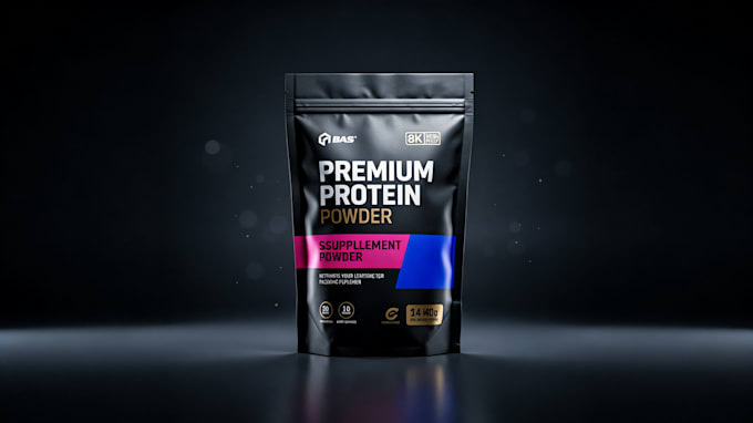 design premium supplement and protein label for your fitness brand