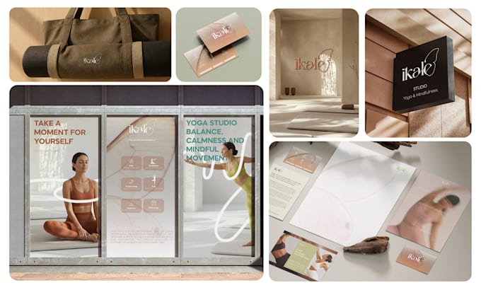 design a health and wellness logo and branding kit
