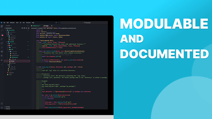 Create a discord bot using python by Zisstudio | Fiverr