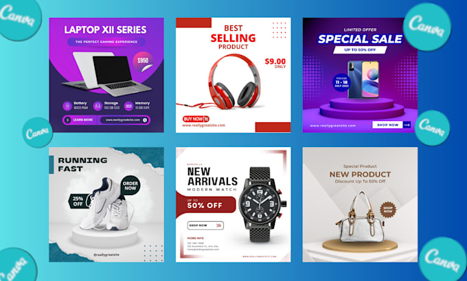 Design 50 posts for your social media by Ibra_assistant | Fiverr