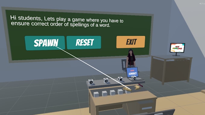 develop custom VR applications and games for oculus in unity