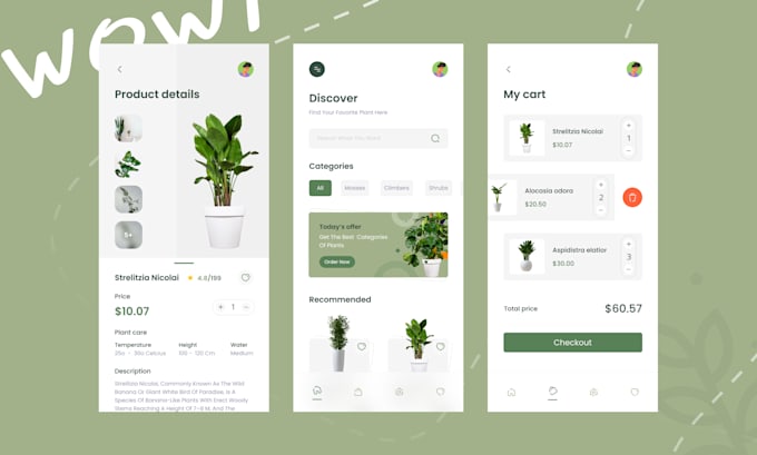 do ecommerce mobile app UI UX design in figma