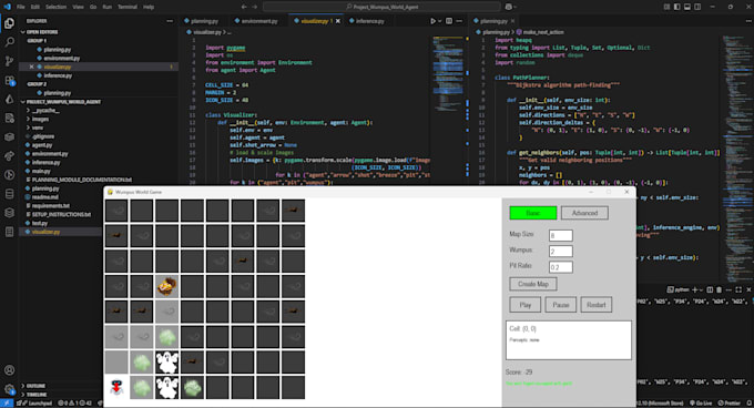 do your python coding projects, debug and fix your code