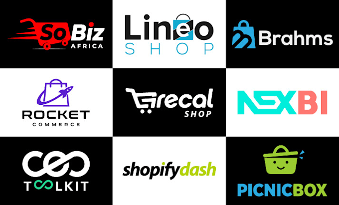 do shopify, amazon store, ecommerce business logo design