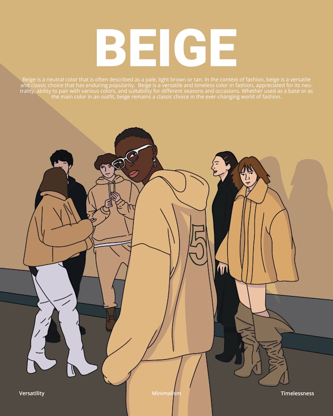 make poster illustration in cartoon style