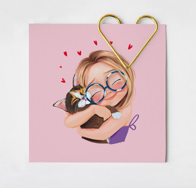 draw cute children illustrations