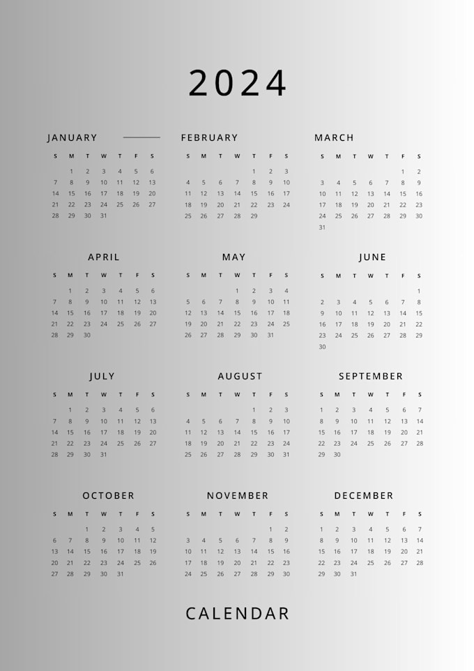 Design your own calendar by Berbeonfiver Fiverr
