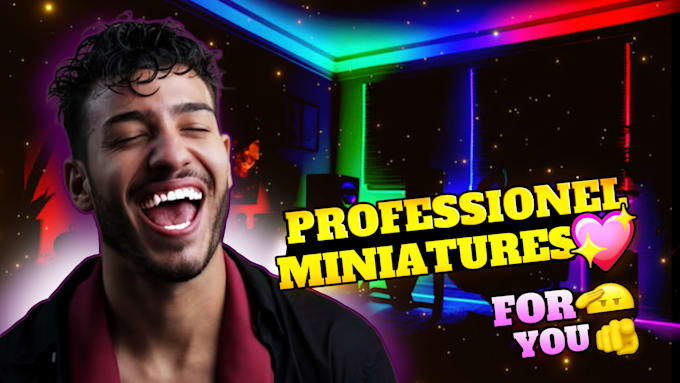 create a professional miniature for your youtube videos
