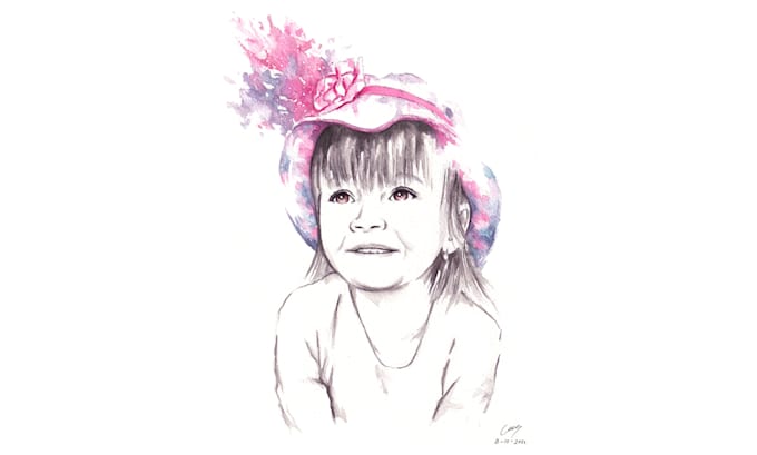 do watercolour abstract portrait