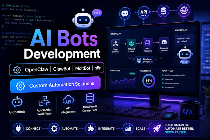 develop open claw, clawbot and ai assistance moltbot for you