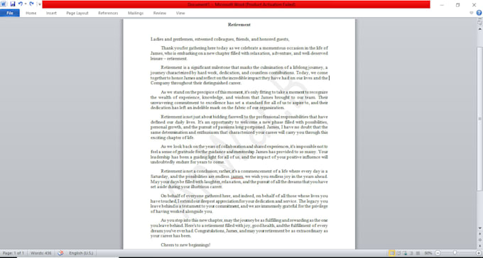 write speech for any events
