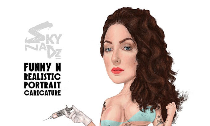 draw a custom big head cartoon caricature from your photo