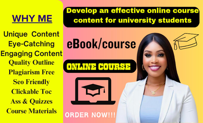 be your online course content writer, amazon ebook writer, ebook online course,