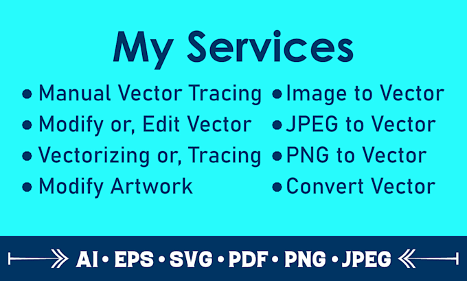 do illustrator work, manual vector tracing  with fast delivery