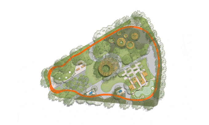 do landscape architectural site plan rendering