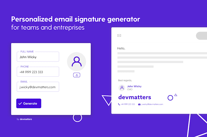 create a custom email signature generator for your company