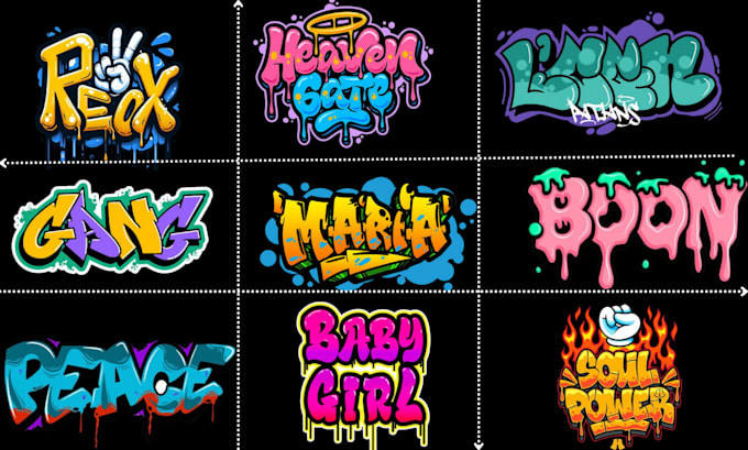 design awesome graffiti text, tags, t shirts, and logo