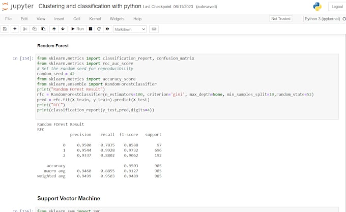 Implement classification and clustering with python by Mehtab740 | Fiverr