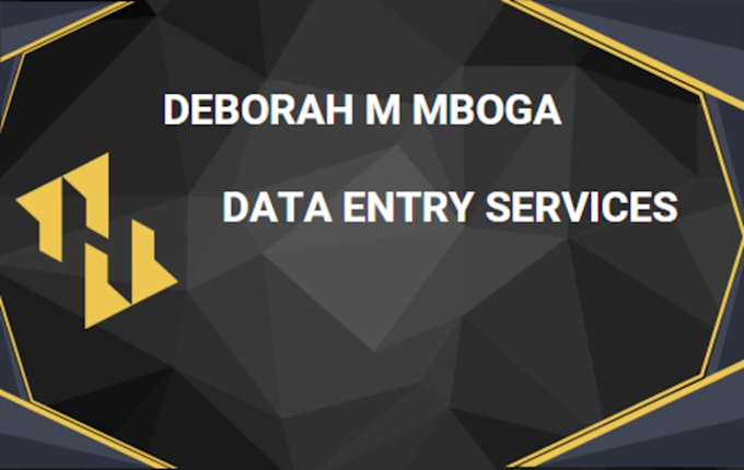 be your virtual assistant for data entry and office tasks