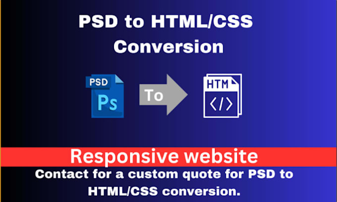 convert PSD and figma design to HTML and CSS