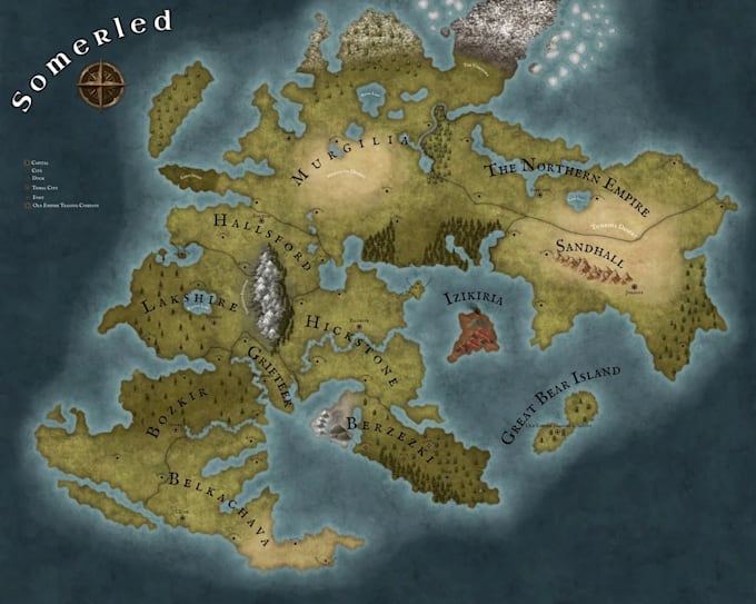 Create professional fantasy maps and 3d maps by Laba_jalil_khan | Fiverr