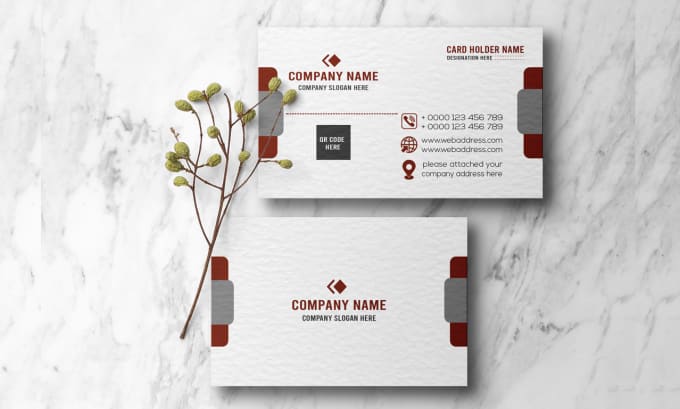 create unique corporate modern business card design