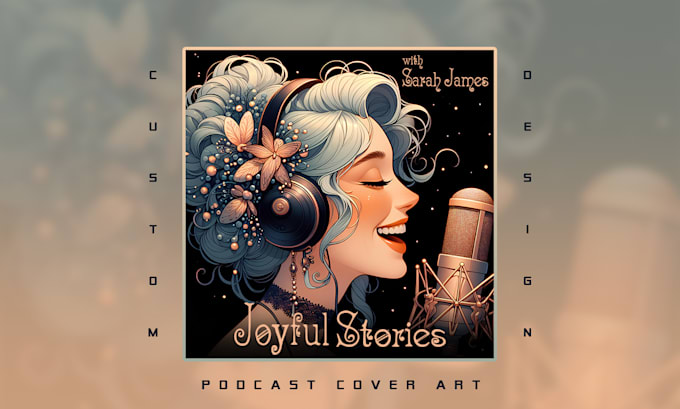 design a professional podcast cover art, podcast logo design