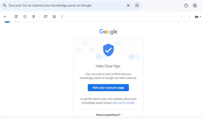 create google knowledge panel for you any title