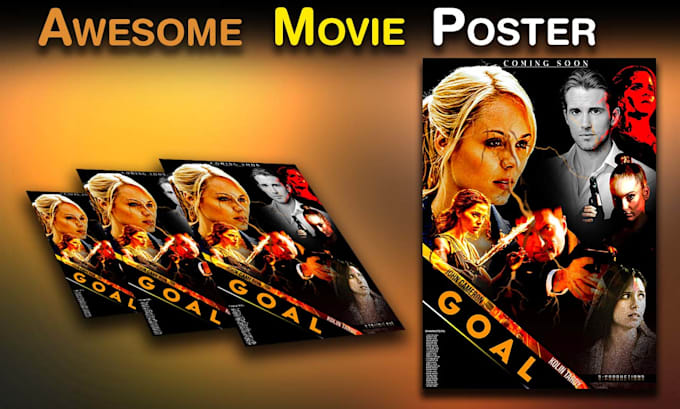 make awesome movie or film poster