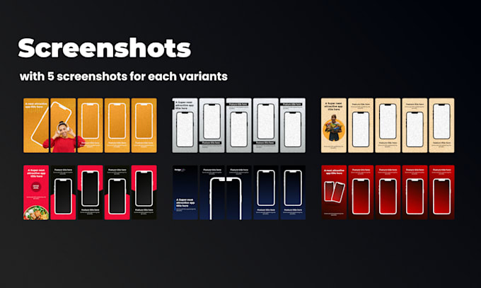 design trending app screenshots for app store and play store