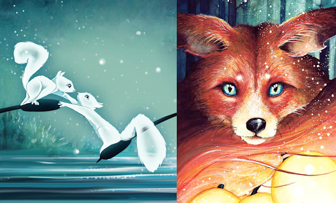 Draw a fantasy animal art in a realistic style by Artofshara | Fiverr