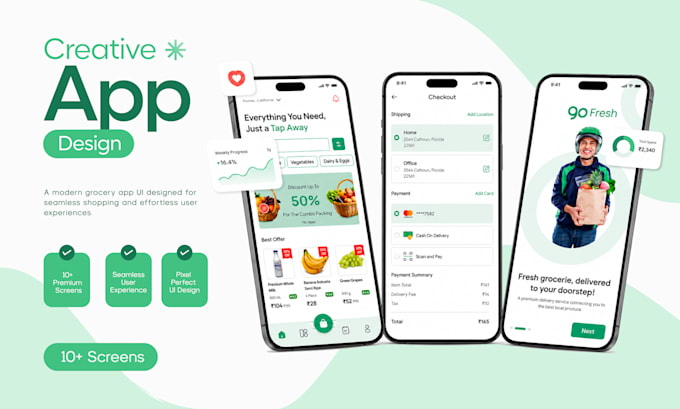 design modern UI UX in figma for website and mobile app