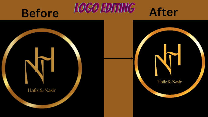 edit,update or enhance your existing logo creatively