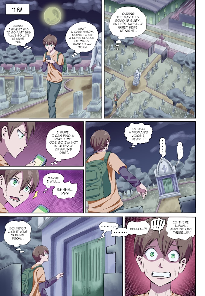 make a colored comic book for you
