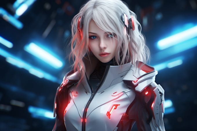 Create sci fi character fantasy concept art illustration by Oasaer | Fiverr