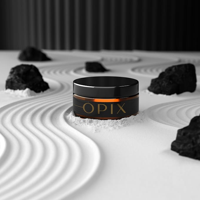 create realistic 3d model beauty and cosmetic products