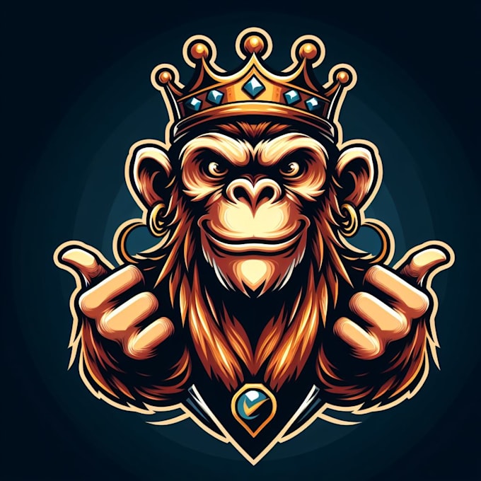 make monkey king mascot logo design with satisfaction guaranteed