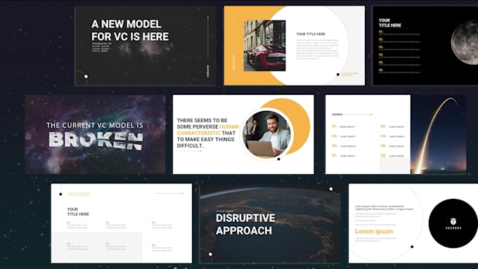 design a branded powerpoint and pitch deck presentation