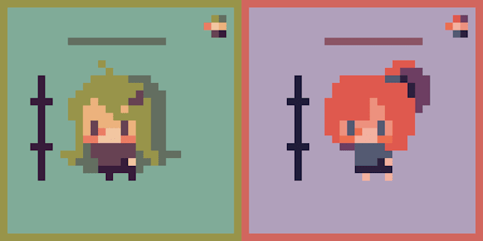 make a pixel art profile picture or sprite