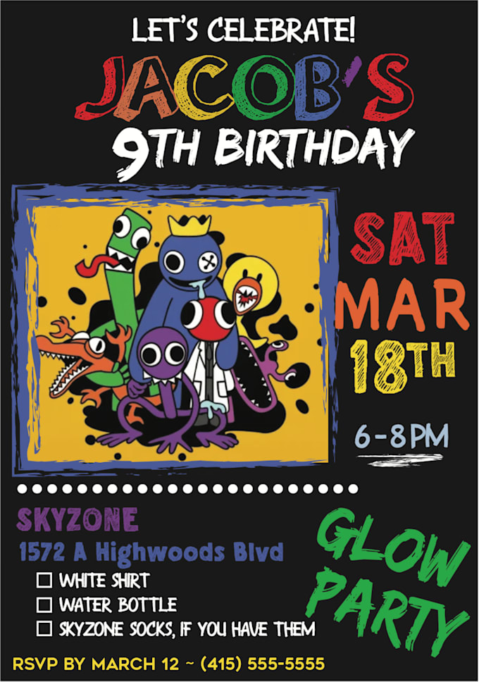 create a custom party invitation