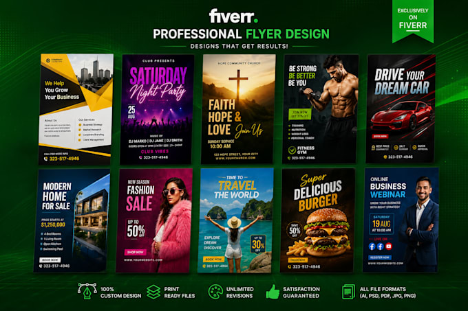design a professional flyer for your business and event