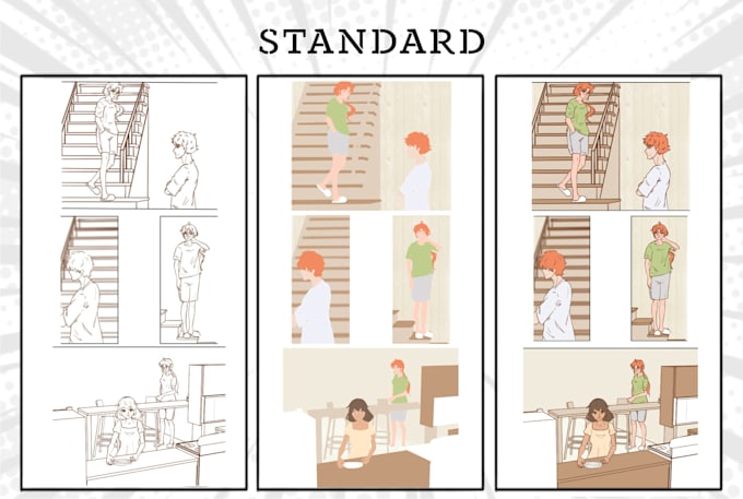 flat color your comics, webtoon and animation frames for you