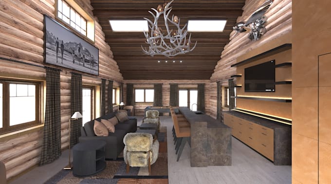 do architectural 2d drawings,3d model and interior design