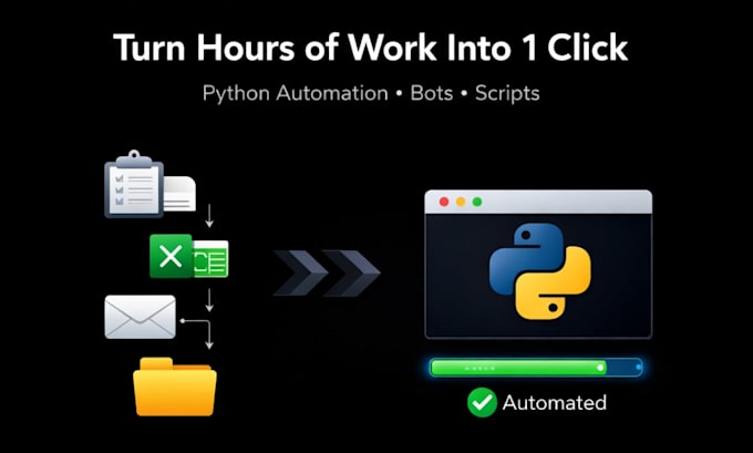 create bot for automation, script in python, python project