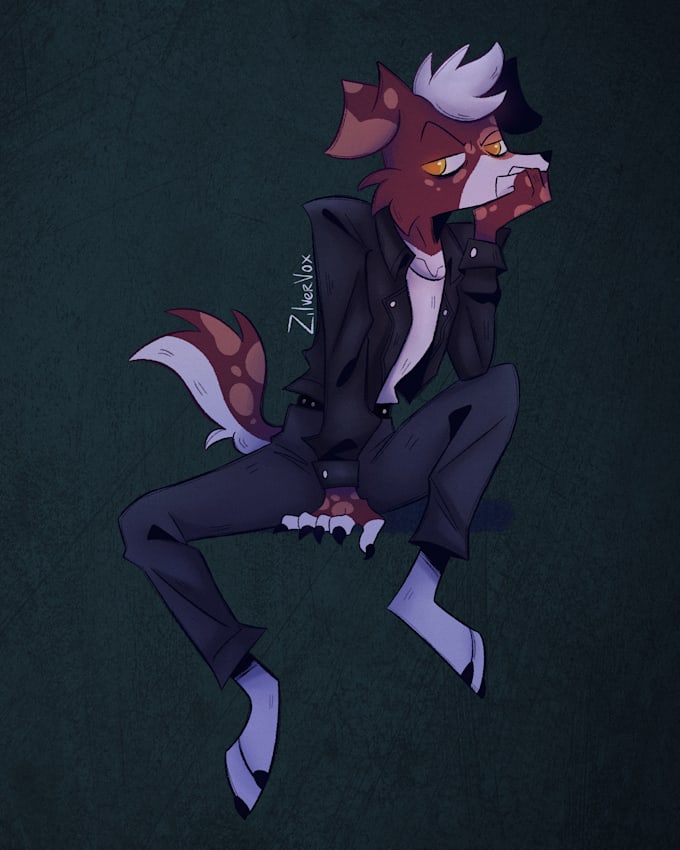 draw your oc furry in my dark style