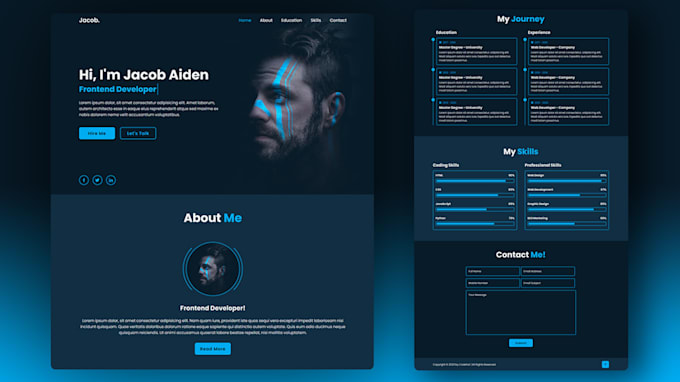 be your full stack web developer create portfolio or business websites