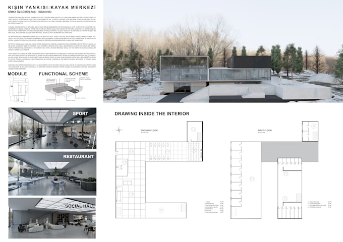 create architectural  presentation board, portfolio or album