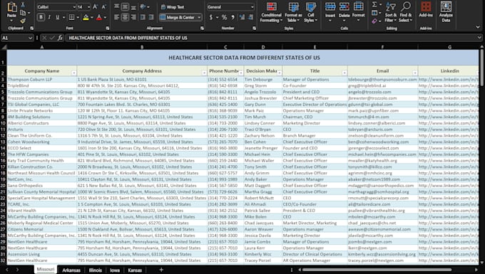 do data entry, web research and lead generation