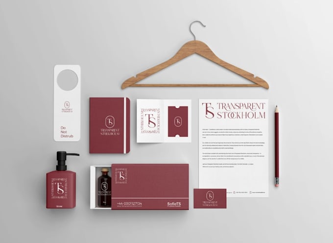 design minimalist business flat corporate logo branding or brand style guide