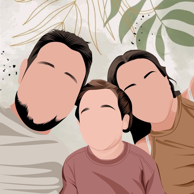 make awesome minimalist vector portrait from photo
